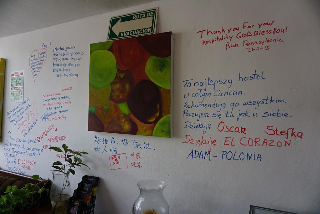 Hostel El Corazon كانكون المظهر الخارجي الصورة